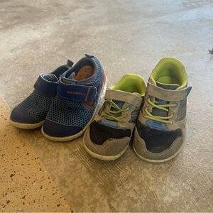 Merrell Kids Blue and Gray Shoes